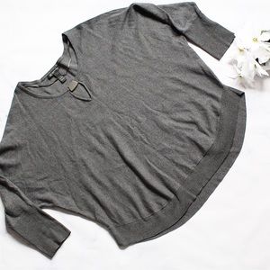 INC gray sweater